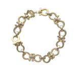 サルヴァトーレフェラガモ Salvatore Ferragamo ブレスレット アクセサリー バングル ロゴ ガンチーニ ゴールド色 ■GY11 /MQ