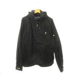 ポロ ラルフローレン POLO RALPH LAUREN マウンテンパーカー ジップアップ 長袖 ラグランスリーブ ロゴ刺繍 XL 黒