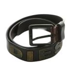 дизель DIESEL ремень телячья кожа кожа петелька Logo печать 85/34 чай цвет Brown B-BOLD X03733 /XZ #GY11 мужской 