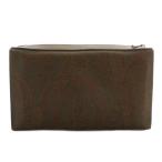  Etro ETRO ручная сумочка клатч сумка PVC кожа peiz Lee рисунок общий рисунок чай цвет Brown красный красный /XZ #GY11 женский 