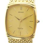 ショッピングドルチェ セイコー SEIKO 7741-5110 Dolce ドルチェ 腕時計 ウォッチ クォーツ スクエア ロゴ ゴールド色 ■GY11 /MQ メンズ