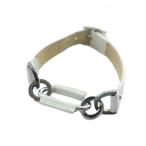  Long Champ LONGCHAMP браслет аксессуары Logo кожа белый белый ремень пряжка /MQ #GY18 женский 