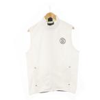 Anne Pas .and per se лучший воротник-стойка передний открытие двойной Zip Logo Golf L белый белый /AH14 #GY18 мужской 