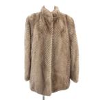 parotipalody сапфир норка меховое пальто мех sheb long cut 11 бежевый /JS #GY18 женский 