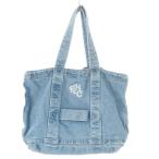 ロンハーマン Ron Herman トートバッグ デニム ロゴ リベット 青 ブルー /AO9 ■GY18 レディース