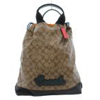 ショッピングナップサック コーチ COACH F72929 ナップサック リュックサック PVC シグネチャー ロゴ 茶 ブラウン /JS ■GY18 レディース