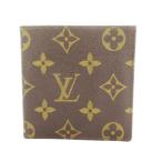 ショッピングルイ・ヴィトン ルイヴィトン LOUIS VUITTON 二つ折り財布 ウォレット 小銭入れなし お札入れ レザー PVC モノグラム ロゴ 茶 ブラウン