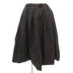 コムデギャルソンコムデギャルソン AD2017 バルーンスカート フレア イージー ミモレ ロング XS 茶 ブラウン