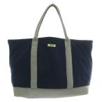 ロンハーマン Ron Herman トートバッグ ハンド オープントップ ロゴ グレー 紺 ネイビー /XZ ■GY18 レディース