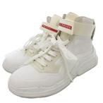 プラダスポーツ PRADA SPORT ポラリウス スニーカー シューズ ハイカット ロゴ 6 白 ホワイト 4T3535 /AE ■GY18 メンズ