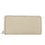 コーチ COACH 長財布 レザー ラウンドファスナー ステッチ ロゴ 白 ホワイト /XZ ■GY18 レディース