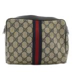  Gucci GUCCI Old Gucci клатч ручная сумочка сумка GGs шкив m общий рисунок бежевый темно-синий темно-синий 27 004 998