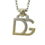 ドルチェ&ガッバーナ ドルガバ DOLCE&GABBANA ネックレス アクセサリー ペンダント DGロゴ シルバー色 ■GY18 /MQ メンズ