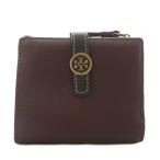 トリーバーチ TORY BURCH 財布 二つ折り レザー ロゴ ゴールド金具 ボルドー /XZ ■GY18 レディース