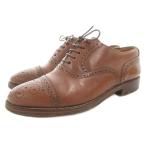  Lobb sLOBB'S бизнес обувь платье кожа обувь гонки выше blow g распорка chip medali on кожа 6 чай Brown /GV #GY18