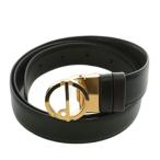 アルフレッドダンヒル ALFRED DUNHILL ベルト バックル 牛革 レザー ロゴ ゴールド金具 40/100 黒 ブラック /XZ ■GY18 メンズ