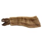 MITSUKOSHI три . пелерина muffler мех мех норка кисточка чай цвет Brown /XZ #GY18 женский 