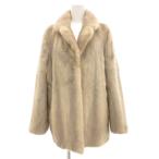  меховое пальто мех сапфир норка средний половина длина светло-серый серия /UO #GY18 женский 