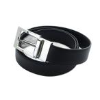 ダンヒル dunhill ベルト レザー ロゴ シルバー金具 黒 ブラック ■GY18 /MQ メンズ