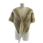 ショッピング毛皮 エンバ EMBA 毛皮マフラー ストール サファイアミンクファー 白 ホワイト グレー ■GY11 /MQ レディース