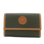  Hunting World HUNTING WORLD чехол для ключей три складывать палочки .- Cross кожа 6 полосный Logo зеленый зеленый чай цвет Brown 