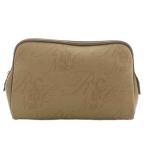  Nina Ricci NINA RICCI клатч ручная сумочка PVC кожа Logo общий рисунок бежевый /XZ #GY11 женский 