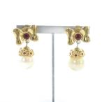  Nina Ricci NINA RICCI серьги аксессуары поддельный жемчуг стразы лента Gold цвет #GY18 /MQ женский 