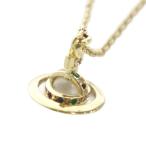ショッピングヴィヴィアン ヴィヴィアンウエストウッド Vivienne Westwood ネックレス アクセサリー ペンダント 立体 オーブ ラインストーン ゴールドカラー 金色