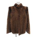  No-brand меховое пальто 11 мех норка мех sheb long cut короткий темно-коричневый /AE #GY18 женский 