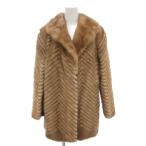  Enba EMBA меховое пальто мех норка мех средний половина длина чай Brown /AE #GY18 женский 