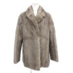  No-brand сапфир норка меховое пальто 9 мех sheb long средний половина длина серый /AE #GY18 женский 