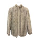  No-brand сапфир норка меховое пальто 9 мех средний половина длина бежевый /AE #GY18 женский 