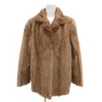  No-brand меховое пальто 15 мех норка мех "в елочку" средний половина длина чай Brown /AE #GY18 женский 