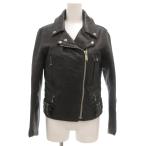 ショッピングライダース トリプルシックス 666 サイドベルト ダブル ライダースジャケット 革ジャン リアルレザー 赤タータン裏地 UK製 黒 ブラック /NU ■GY11