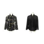 HONG KONG FASHIONS TRADE MARK двусторонний воротник-стойка жакет мех жакет коричневый ina кнопка цветочный принт вышивка одноцветный 40 L чёрный 