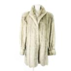  SaGa норка SAGA MINK серебряный SaGa сапфир норка меховое пальто мех средний длина 11 светло-серый /CK13 #GY18 женский 