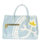 カステルバジャック CASTELBAJAC アンジュ ドライビングトートバッグ エナメル ロゴ 青 ブルー /AO9 ■GY18 レディース