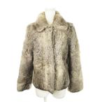  No-brand мех жакет мех кролика мех отложной воротник бежевый /MN4 #GY18 женский 