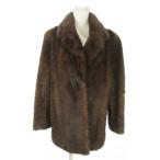 josefi-nJosephine меховое пальто средний длина норка мех "в елочку" 9 чай Brown /AO13 #GY18 женский 