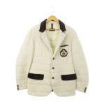  aqua лама AQUARAMA с хлопком tailored jacket Logo нашивка бежевый /MN14 #GY18 мужской 