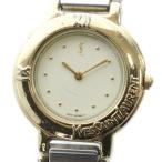 ショッピングイヴサンローラン イヴサンローラン YVES SAINT LAURENT 2200-229789 腕時計 ウォッチ クォーツ ロゴ ゴールド色 シルバー色 ■GY18 /MQ レディース