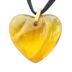 ショッピングバカラ バカラ Baccarat ネックレス クリスタルハート アクセサリー 黄 イエロー ■GY18 /MQ レディース