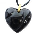 ショッピングバカラ バカラ Baccarat ネックレス クリスタルハート アクセサリー ペンダント 黒 ブラック ■GY18 /MQ レディース