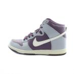 ショッピングダンク ナイキ NIKE ダンク DUNK 317982-605 ハイカットスニーカー シューズ 靴 ロゴ レザー US8 26cm グレー 紫 ■GY18 /MQ メンズ