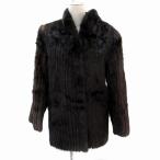 Belvont 毛皮コート ファーコート ミンク ハーフ丈 11 ダークブラウン /SM7 ■GY18 レディース