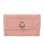 サルヴァトーレフェラガモ Salvatore Ferragamo 長財布 ミドルウォレット 二つ折り ガンチーニ レザー 小銭入れあり ピンク /AH9