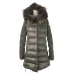 デュベティカ DUVETICA ダウンコート フーディ ミドル丈 ファー付き 切替 40 L チャコール グレー /CK7 ■GY18 レディース