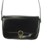 セリーヌ CELINE オールドセリーヌ ヴィンテージ ショルダーバッグ クロスボディ レザー 革 ターンロック ゴールド金具 黒 ブラック