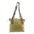 ショッピングゲラルディーニ ゲラルディーニ GHERARDINI ソフティ トートバッグ ワンショルダー レザー ロゴ 総柄 カーキ /XZ ■GY18 レディース