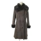 meli on MERION мутоновое пальто 9 серый мех 60-757 /AO8 #GY18 женский 
